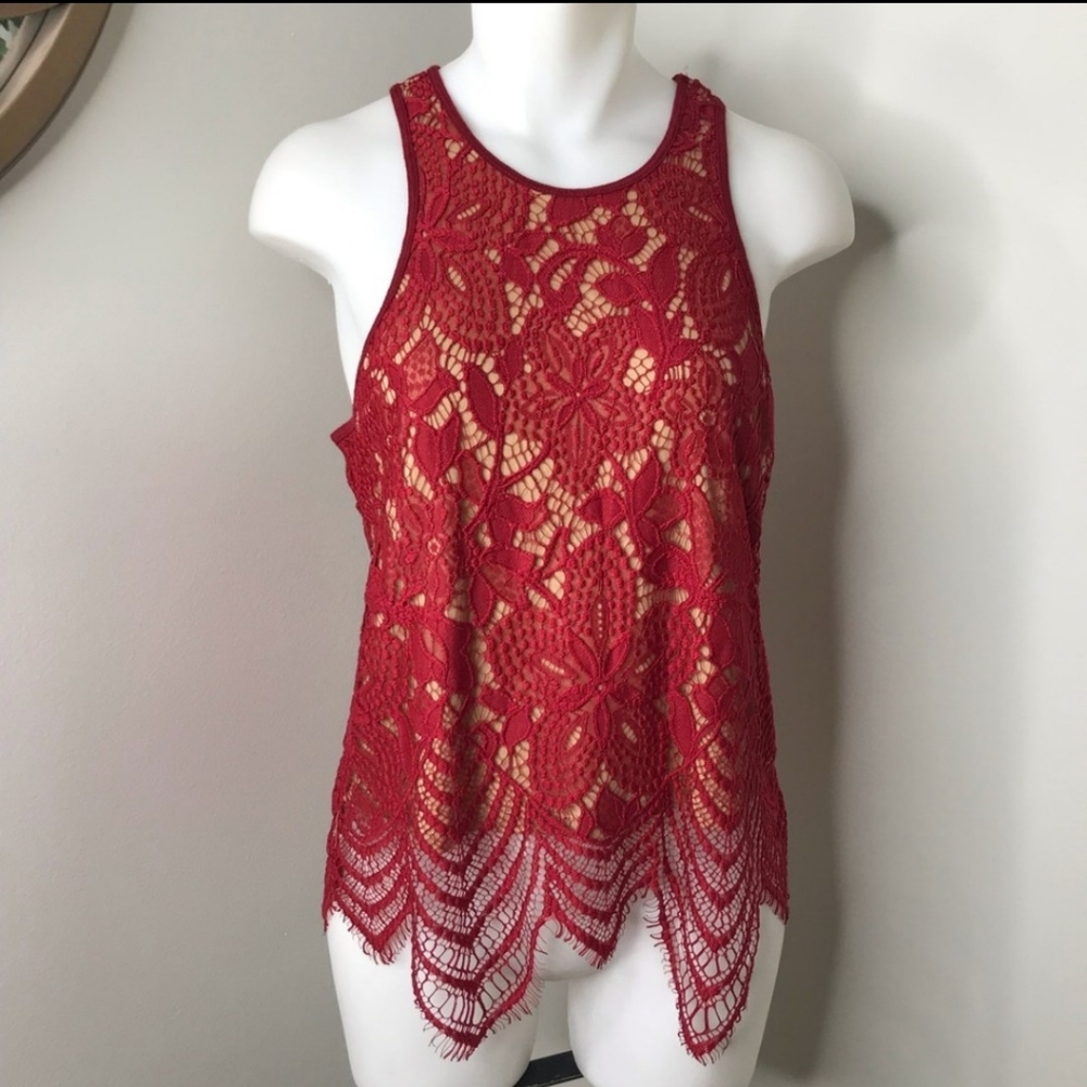 NWT Express crochet racerback tank top